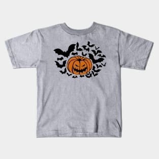 Pumpkin Bats Kids T-Shirt